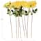 31.5" Yellow Dahlia Artificial Flower Stem, 8ct.